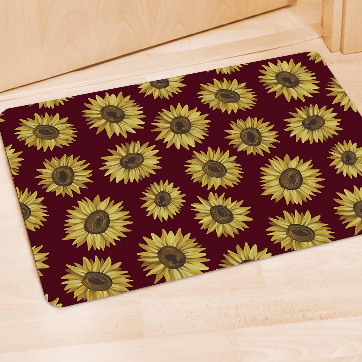 Sunflower Brown Door Mat-grizzshop