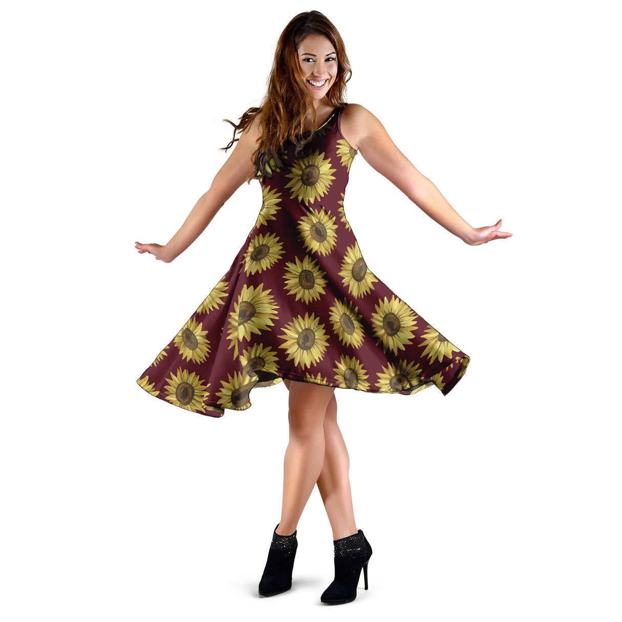 Sunflower Brown Dress-grizzshop