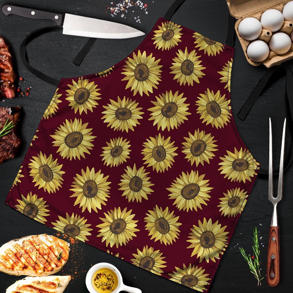 Sunflower Brown Men's Apron-grizzshop