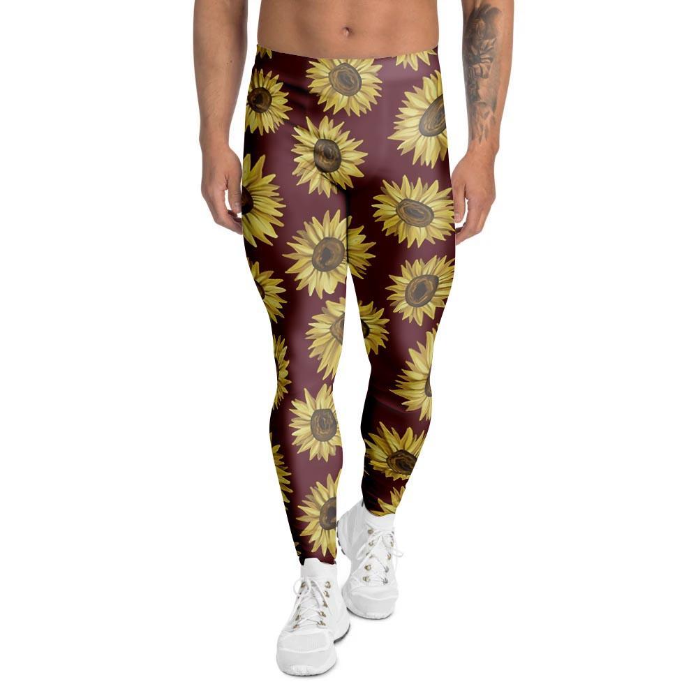 Sunflower Brown Men's Leggings-grizzshop