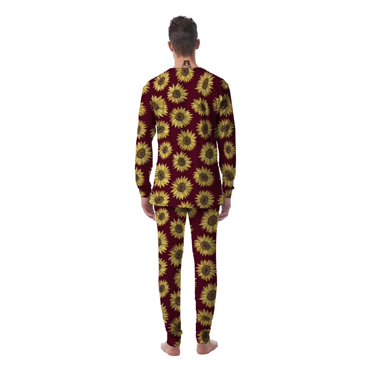 Sunflower Brown Men's Pajamas-grizzshop