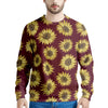 Sunflower Brown Men's Sweatshirt-grizzshop