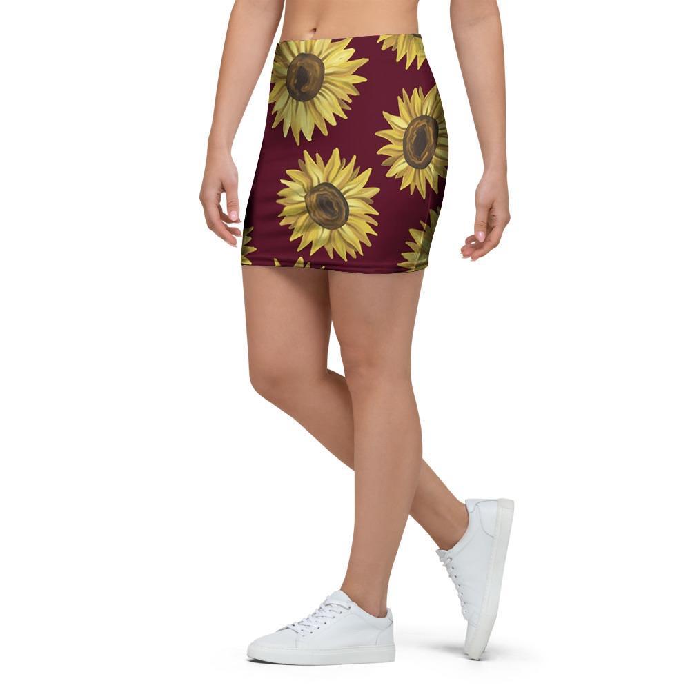 Sunflower Brown Mini Skirt-grizzshop