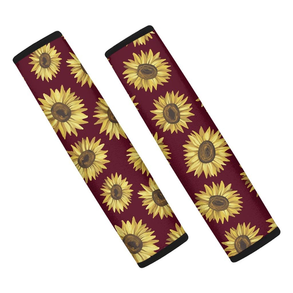 Sunflower Brown Seat Belt Cover-grizzshop