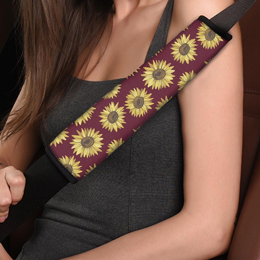 Sunflower Brown Seat Belt Cover-grizzshop