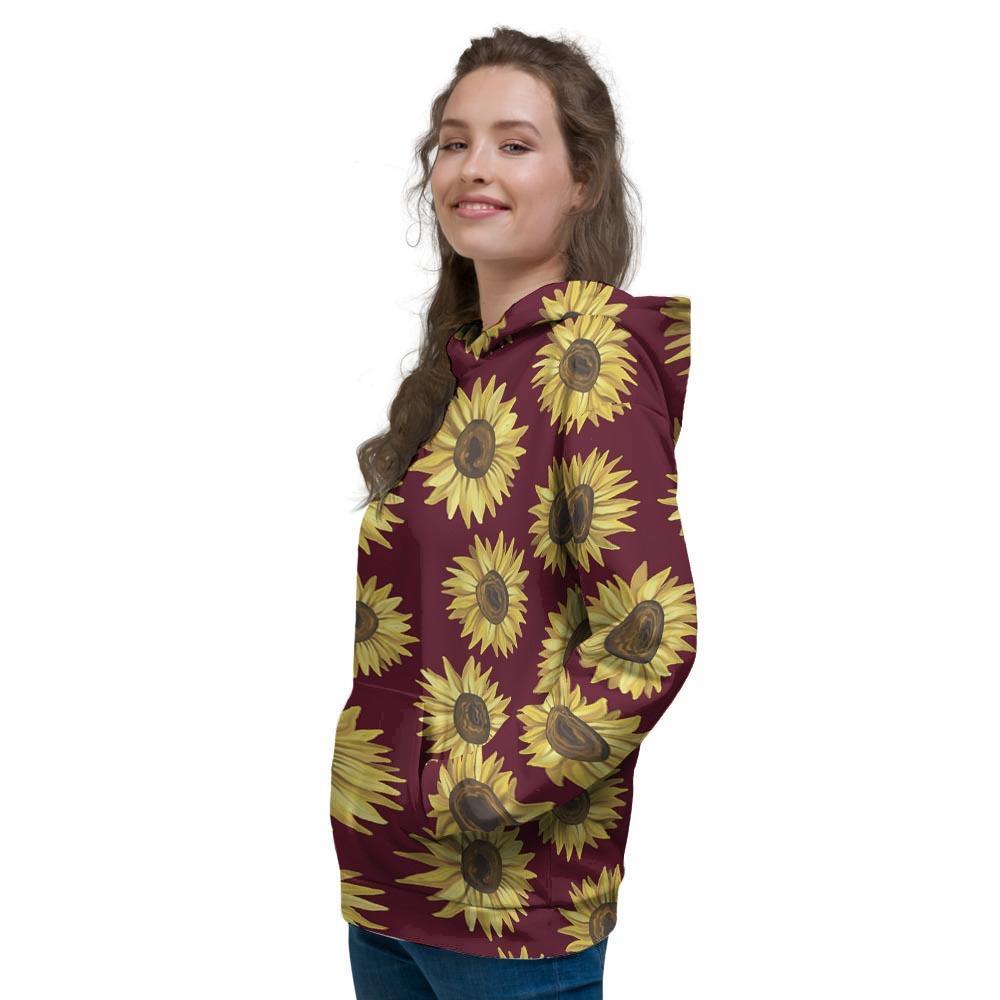 Sunflower Brown Women's Hoodie-grizzshop