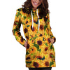 Sunflower Butterfly Hoodie Dress-grizzshop