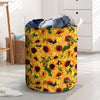 Sunflower Butterfly Laundry Basket-grizzshop