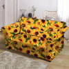 Sunflower Butterfly Loveseat Cover-grizzshop