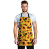 Sunflower Butterfly Men's Apron-grizzshop