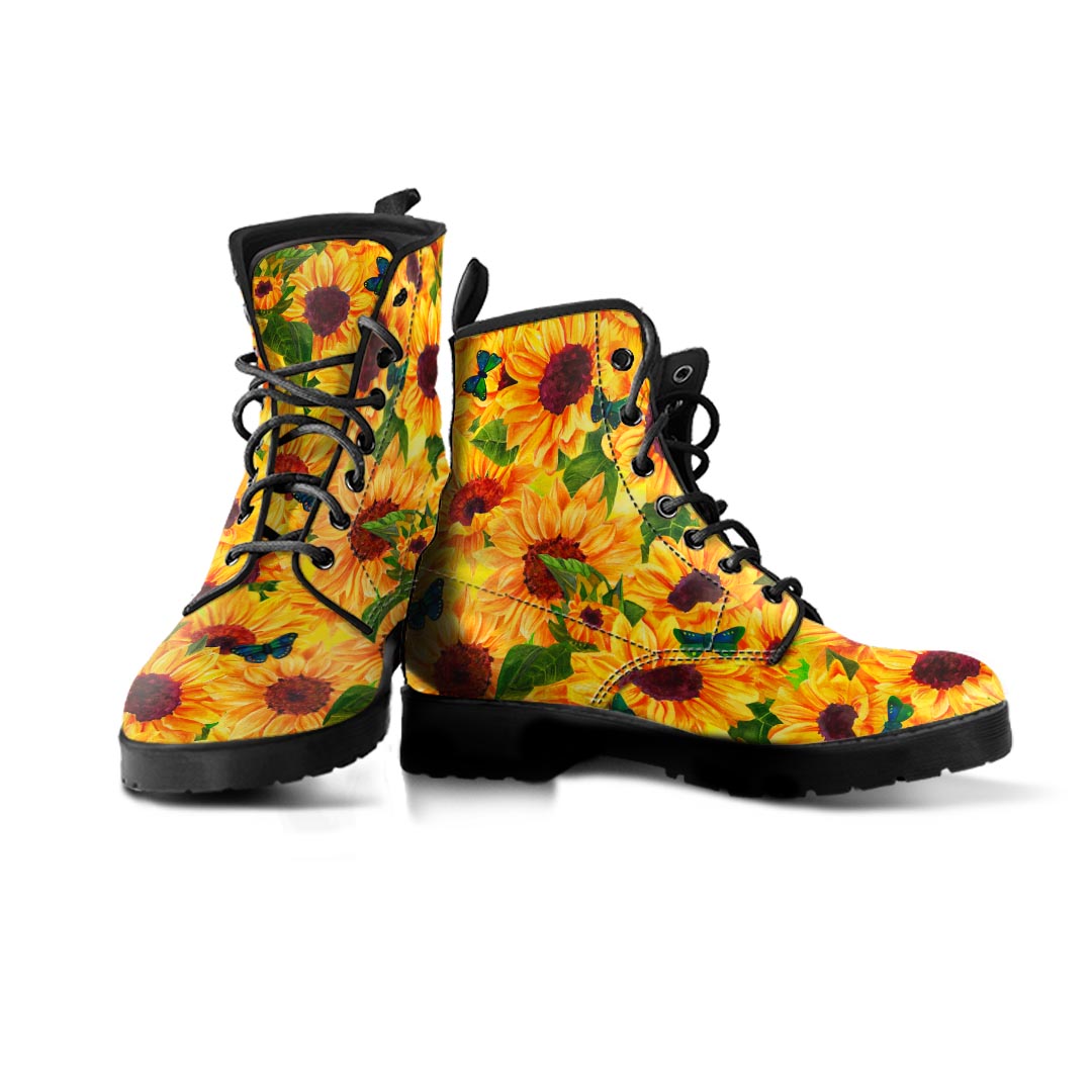 Sunflower Butterfly Men's Boots-grizzshop