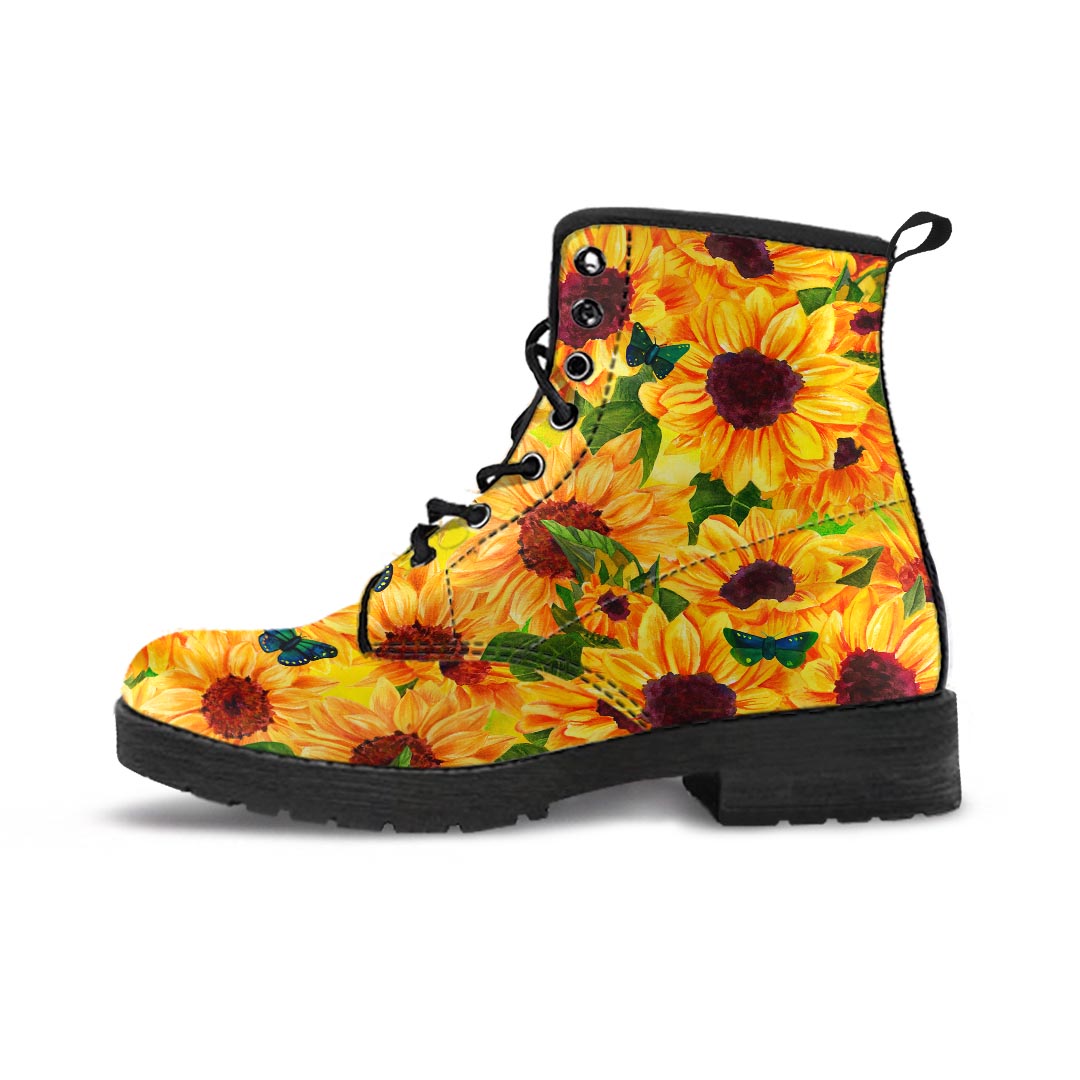 Sunflower Butterfly Men's Boots-grizzshop