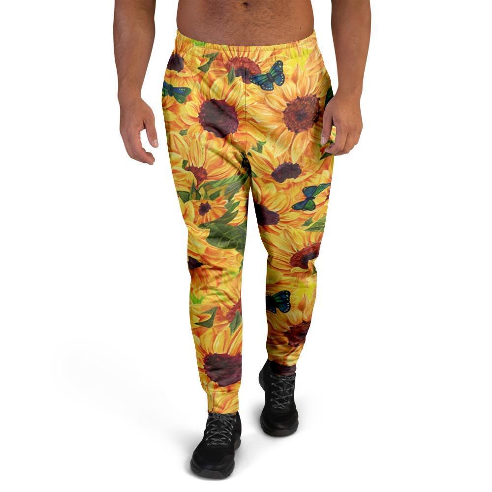 Sunflower Butterfly Men's Joggers-grizzshop