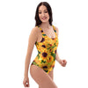 Sunflower Butterfly One Piece Swimsuite-grizzshop