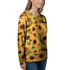 Sunflower Butterfly Women's Sweatshirt-grizzshop