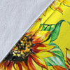 Sunflower Cartoon Pattern Print Blanket-grizzshop