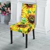 Sunflower Cartoon Pattern Print Chair Cover-grizzshop