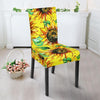 Sunflower Cartoon Pattern Print Chair Cover-grizzshop