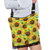 Sunflower Cartoon Pattern Print Crossbody bags-grizzshop