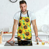 Sunflower Cartoon Pattern Print Men's Apron-grizzshop