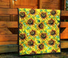 Sunflower Cartoon Pattern Print Quilt-grizzshop