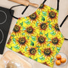 Sunflower Cartoon Pattern Print Women's Apron-grizzshop