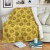 Sunflower Drawing Print Pattern Blanket-grizzshop