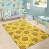 Sunflower Drawing Print Pattern Floor Mat-grizzshop