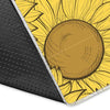 Sunflower Drawing Print Pattern Floor Mat-grizzshop