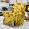 Sunflower Drawing Print Pattern Recliner Cover-grizzshop