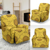 Sunflower Drawing Print Pattern Recliner Cover-grizzshop