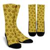 Sunflower Drawing Print Pattern Unisex Crew Socks-grizzshop