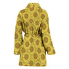 Sunflower Drawing Print Pattern Women Long Robe-grizzshop