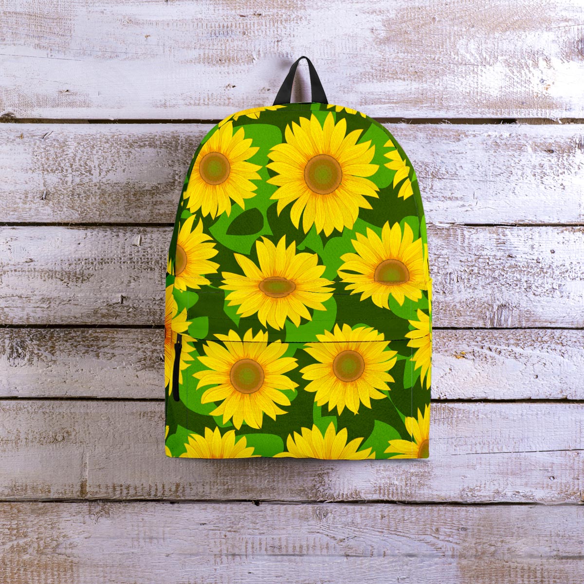 Sunflower Flower Print Backpack-grizzshop