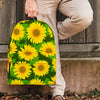 Sunflower Flower Print Backpack-grizzshop