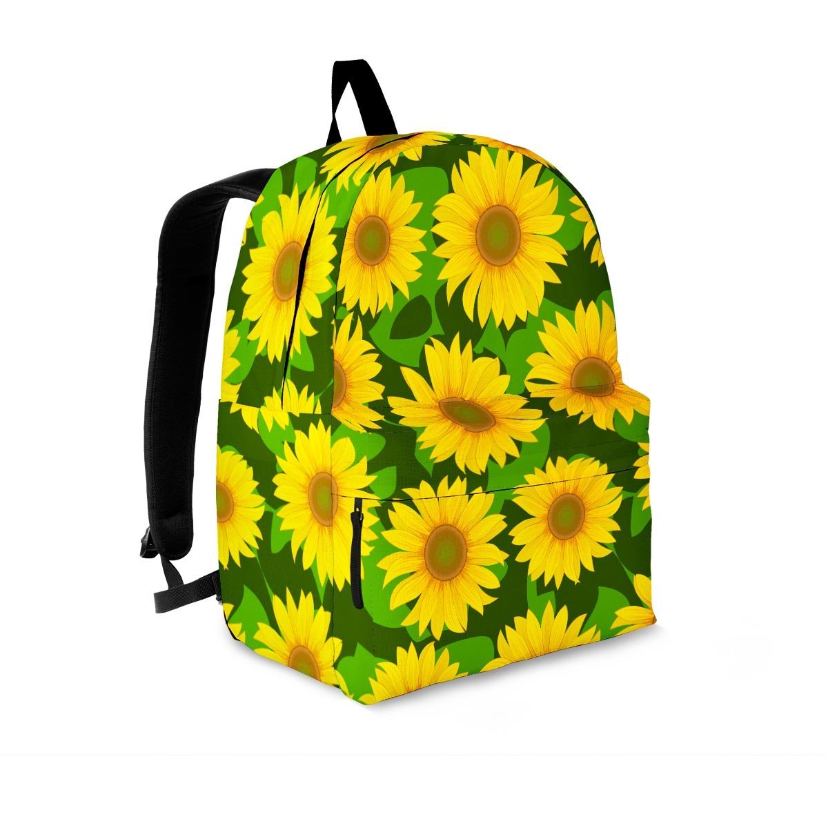 Sunflower Flower Print Backpack-grizzshop