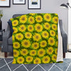 Sunflower Flower Print Blanket-grizzshop