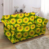 Sunflower Flower Print Loveseat Cover-grizzshop