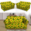 Sunflower Flower Print Loveseat Cover-grizzshop