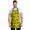 Sunflower Flower Print Men's Apron-grizzshop