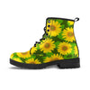 Sunflower Flower Print Men's Boots-grizzshop