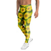 Sunflower Flower Print Men's Leggings-grizzshop