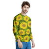 Sunflower Flower Print Men's Sweatshirt-grizzshop