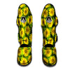 Sunflower Flower Print Muay Thai Shin Guard-grizzshop