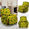 Sunflower Flower Print Recliner Cover-grizzshop