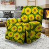 Sunflower Flower Print Recliner Cover-grizzshop