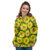 Sunflower Flower Print Women's Hoodie-grizzshop