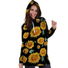 Sunflower Hoodie Dress-grizzshop