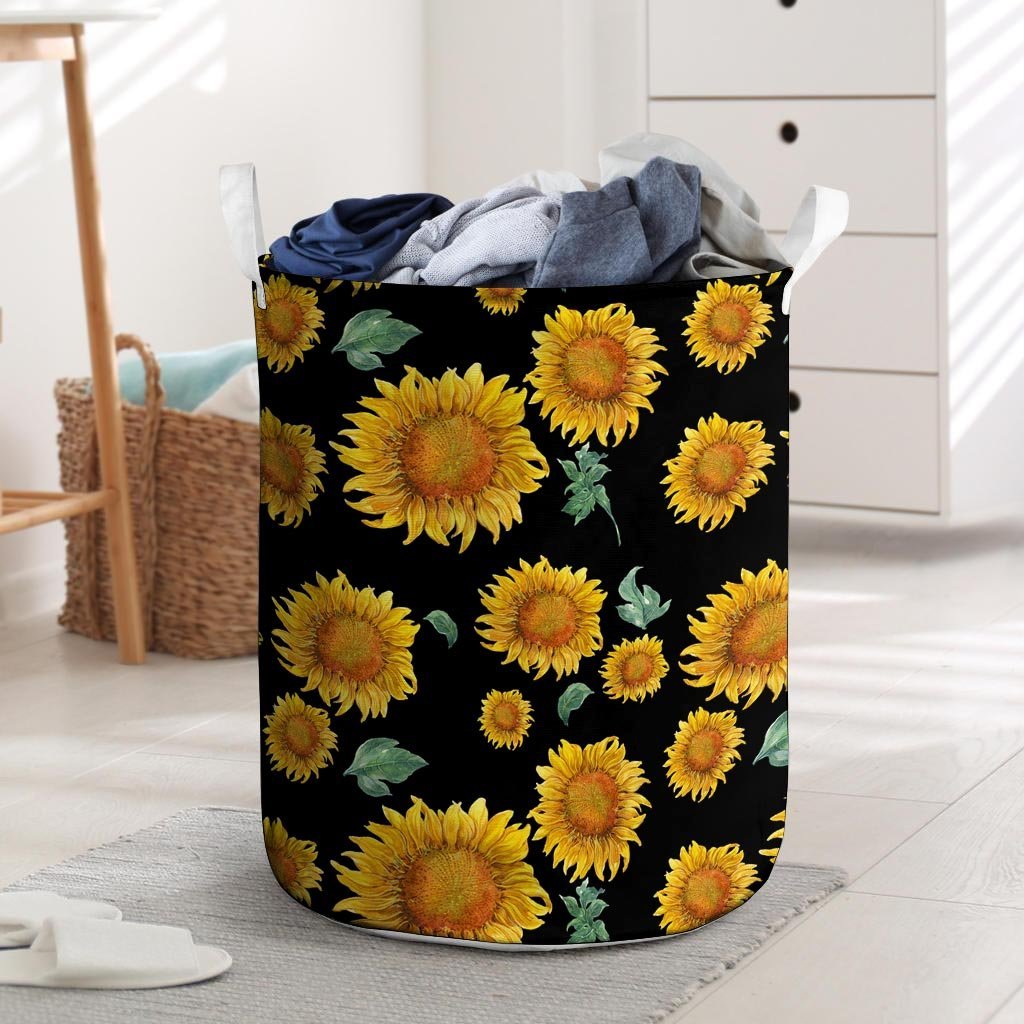 Sunflower Laundry Basket-grizzshop