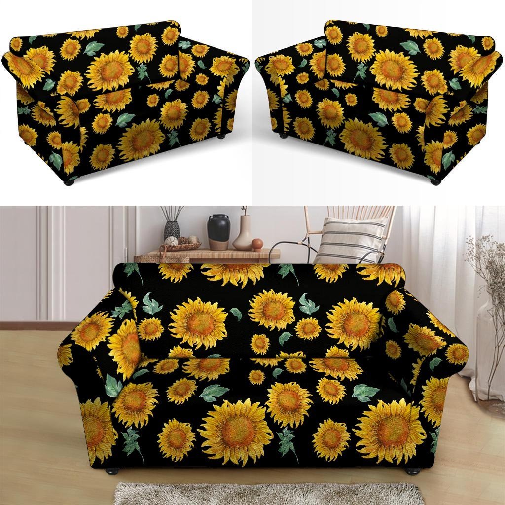 Sunflower Loveseat Cover-grizzshop